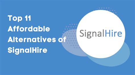 Best 15 SignalHire Software Alternatives in 2024 .
